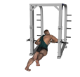 Push Up - Smith Machine Mid Bar One Handed